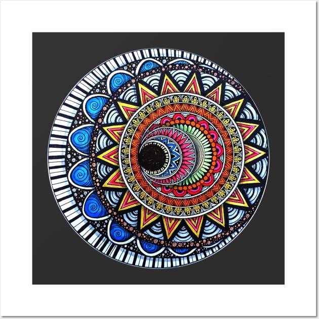 Sun And Moon Mandala Wall Art by asiancoffeegirl